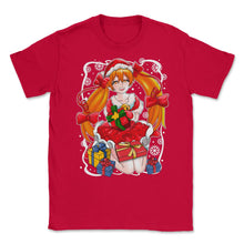 Load image into Gallery viewer, Anime Christmas Santa Anime Girl With Xmas Presents Funny Design ( - Red
