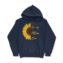 Load image into Gallery viewer, Greatest Blessings Call Me Mom Nana Sunflower Grandma Graphic (Front - Navy
