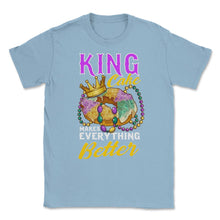 Load image into Gallery viewer, Mardi Gras King Cake Makes Everything Better Funny Product (Front - Light Blue
