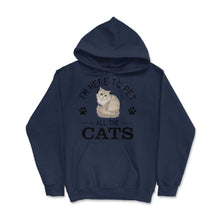 Load image into Gallery viewer, Funny I&#39;m Here To Pet All The Cats Cute Cat Lover Pet Owner Design ( - Navy
