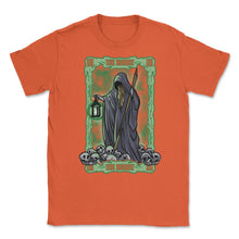 Load image into Gallery viewer, The Hermit Tarot Card IX Retro Vintage Grunge Product (Front Print) - Orange
