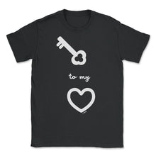 Load image into Gallery viewer, Key To My Heart Valentine Minimalist Romantic Valentine Product ( - Black
