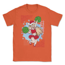 Load image into Gallery viewer, Cheerleader Anime Christmas Santa Girl With Pom Poms Funny Product ( - Orange
