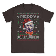 Load image into Gallery viewer, Joe Biden Ugly Christmas Design Style Merry 4th Of Easter Product ( - Brown
