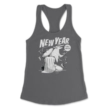 Load image into Gallery viewer, Anti-New Year Opossum Funny Possum In Trash Eating Pizza Print (Front - Dark Grey
