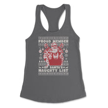 Load image into Gallery viewer, Ugly Christmas Product Style Proud Member Santa Naughty List Print ( - Dark Grey
