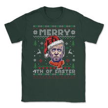 Load image into Gallery viewer, Joe Biden Ugly Christmas Design Style Merry 4th Of Easter Product ( - Forest Green
