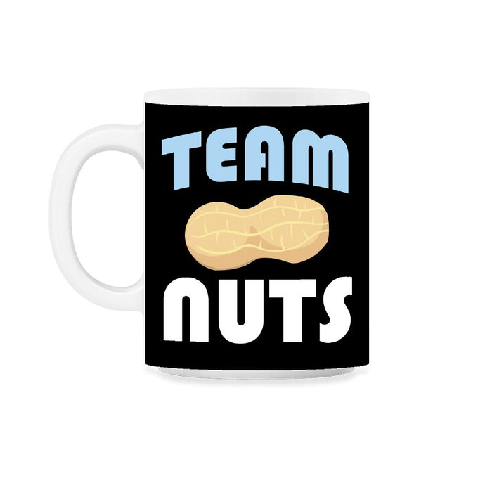 Funny Team Nuts Baby Boy Gender Reveal Announcement Humor product - Black on White