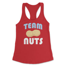 Load image into Gallery viewer, Funny Team Nuts Baby Boy Gender Reveal Announcement Humor Product ( - Red
