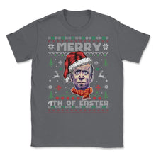 Load image into Gallery viewer, Joe Biden Ugly Christmas Design Style Merry 4th Of Easter Product ( - Smoke Grey

