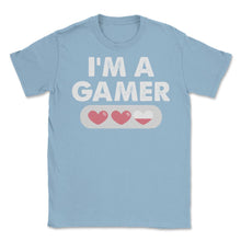 Load image into Gallery viewer, Funny I&#39;m A Gamer Heart Lives Gaming Proud Video Game Lover Product ( - Light Blue
