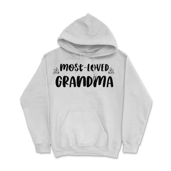 Most Loved Grandma Grandmother Appreciation Grandkids Design (Front - White