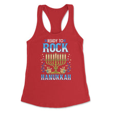 Load image into Gallery viewer, Ready To Rock Hanukkah Jewish Hanukah Holiday Print (Front Print) - Red
