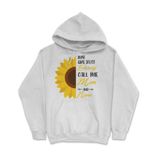 Load image into Gallery viewer, Greatest Blessings Call Me Mom Nana Sunflower Grandma Graphic (Front - White
