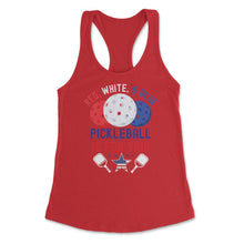 Load image into Gallery viewer, Pickleball Red, White &amp; Blue Pickleball Is For You Design (Front - Red
