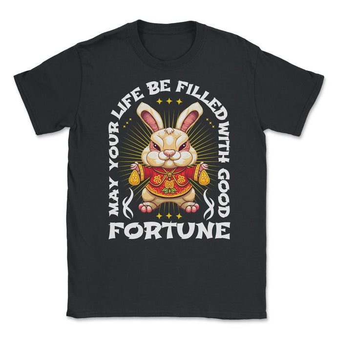 Chinese New Year Of The Rabbit Chinese Aesthetic Print (Front Print) - Black