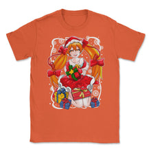 Load image into Gallery viewer, Anime Christmas Santa Anime Girl With Xmas Presents Funny Design ( - Orange
