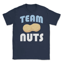 Load image into Gallery viewer, Funny Team Nuts Baby Boy Gender Reveal Announcement Humor Product ( - Navy
