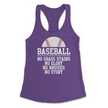 Load image into Gallery viewer, Funny Baseball Player Lover Motivational Inspirational Quote Graphic - Purple
