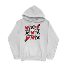 Load image into Gallery viewer, Tic Tac Toe Valentine&#39;s Day XOXO Hearts &amp; Crosses Design (Front Print - White
