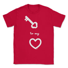 Load image into Gallery viewer, Key To My Heart Valentine Minimalist Romantic Valentine Product ( - Red
