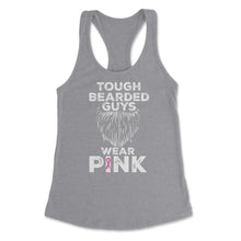 Load image into Gallery viewer, Tough Bearded Guys Wear Pink Breast Cancer Awareness Product (Front - Grey Heather
