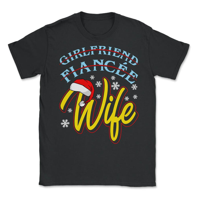 Girlfriend Fiancée Wife Christmas Couples Matching His & Her Design ( - Black