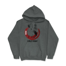 Load image into Gallery viewer, Chinese New Year Rabbit 2023 Chinese Traditional Style Graphic (Front - Dark Grey Heather
