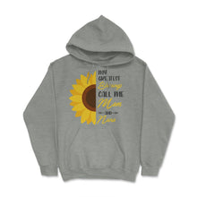 Load image into Gallery viewer, Greatest Blessings Call Me Mom Nana Sunflower Grandma Graphic (Front - Grey Heather
