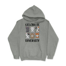 Load image into Gallery viewer, Funny Celebrate Diversity Cat Breeds Owner Of Cats Pets Design (Front - Grey Heather
