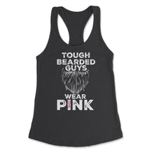 Load image into Gallery viewer, Tough Bearded Guys Wear Pink Breast Cancer Awareness Product (Front - Black
