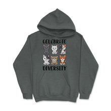 Load image into Gallery viewer, Funny Celebrate Diversity Cat Breeds Owner Of Cats Pets Design (Front - Dark Grey Heather
