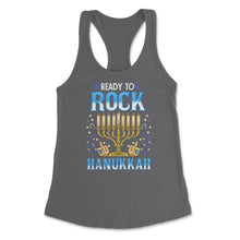 Load image into Gallery viewer, Ready To Rock Hanukkah Jewish Hanukah Holiday Print (Front Print) - Dark Grey
