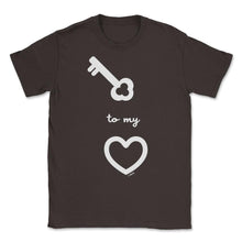 Load image into Gallery viewer, Key To My Heart Valentine Minimalist Romantic Valentine Product ( - Brown
