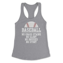 Load image into Gallery viewer, Funny Baseball Player Lover Motivational Inspirational Quote Graphic - Grey Heather
