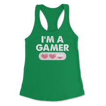 Load image into Gallery viewer, Funny I&#39;m A Gamer Heart Lives Gaming Proud Video Game Lover Product ( - Kelly Green
