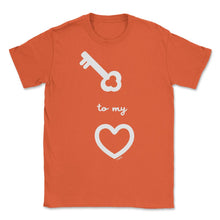 Load image into Gallery viewer, Key To My Heart Valentine Minimalist Romantic Valentine Product ( - Orange
