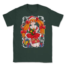 Load image into Gallery viewer, Anime Christmas Santa Anime Girl With Xmas Presents Funny Design ( - Forest Green
