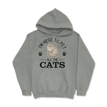 Load image into Gallery viewer, Funny I&#39;m Here To Pet All The Cats Cute Cat Lover Pet Owner Design ( - Grey Heather

