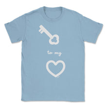 Load image into Gallery viewer, Key To My Heart Valentine Minimalist Romantic Valentine Product ( - Light Blue

