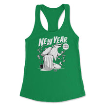 Load image into Gallery viewer, Anti-New Year Opossum Funny Possum In Trash Eating Pizza Print (Front - Kelly Green
