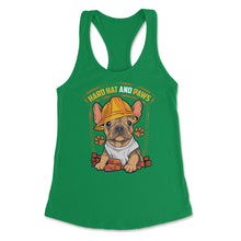 Load image into Gallery viewer, French Bulldog Construction Worker Hard Hat &amp; Paws Frenchie Graphic ( - Kelly Green
