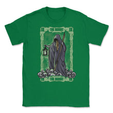 Load image into Gallery viewer, The Hermit Tarot Card IX Retro Vintage Grunge Product (Front Print) - Green
