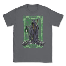 Load image into Gallery viewer, The Hermit Tarot Card IX Retro Vintage Grunge Product (Front Print) - Smoke Grey
