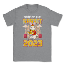 Load image into Gallery viewer, Chinese Year Of Rabbit 2023 Chinese Aesthetic Design (Front Print) - Grey Heather
