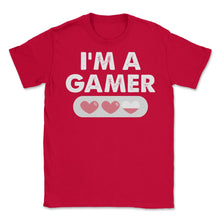 Load image into Gallery viewer, Funny I&#39;m A Gamer Heart Lives Gaming Proud Video Game Lover Product ( - Red
