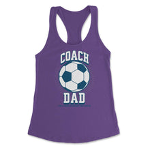 Load image into Gallery viewer, Soccer Coach Dad Like A Regular Dad But Way Cooler Soccer Design ( - Purple
