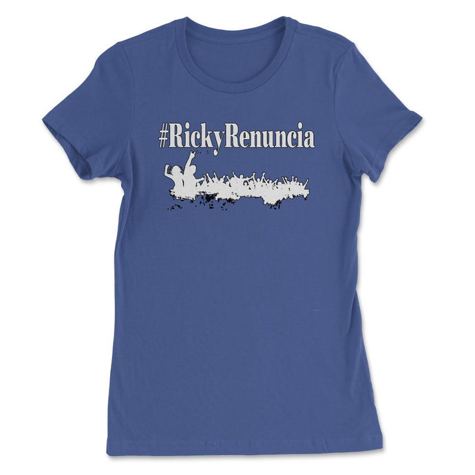 Renuncia Ricky - Puerto Rico Politics Shirt By DOTC  (Front Print) - Royal Blue