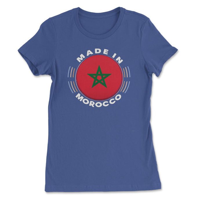 Made In Morroco Vintage (Front Print) Women's Tee - Royal Blue