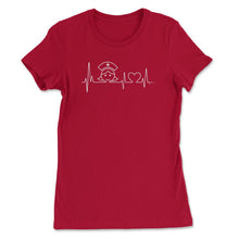 Load image into Gallery viewer, Nurse Lifeline T-Shirt Nursing Shirt Gift (Front Print) Women&#39;s Tee - Red
